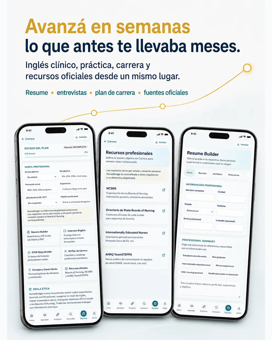 Avanza en semanas con práctica breve y enfocada en salud